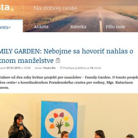 Písali o nás aj na portáli Cesta+